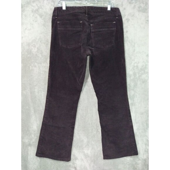 Gap Pants Womens 12 Brown Corduroy 1969 Sexy Boot Stretch Mid Rise Flare Casual - Picture 2 of 9